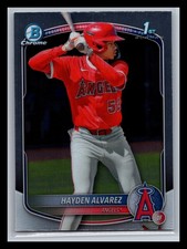 Hayden Alvarez Los Angeles Angels 2025 Bowman #BCP-12 Chrome Prospects