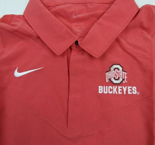 NUEVO Para hombres Nike Ohio State Coral Dri-Fit Performance Polo Talla 3XL - Imagen 3 de 5