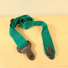Vintage 90s Doctor Song USA Guitar Strap Green 2โ Wide Adjustable Made In USA