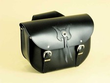 Coppia Borse laterali in cuoio made in EU universali per moto custom 15litri x 2