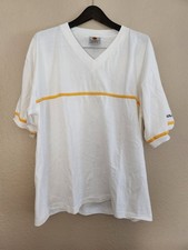 Barcardi Limon Vintage T-Shirt Tee White V Neck 100% Cotton Made In USA SZ XL