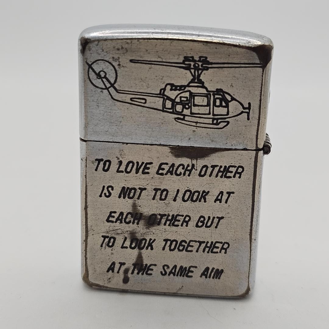Vietnam ZIPPO 1967 Rare Vietnam Zonk Hand Engraved Used | eBay