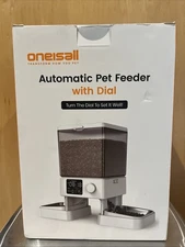 Oneisall Automatic Pet Feeder Automatic Food Dispenser Dry Food Indoor with Dial