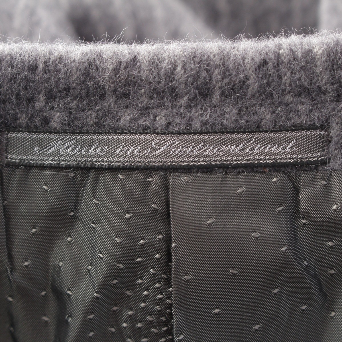 Gianni Versace Angora wool flannel striped jacket Pants setup gray thumbnail 15