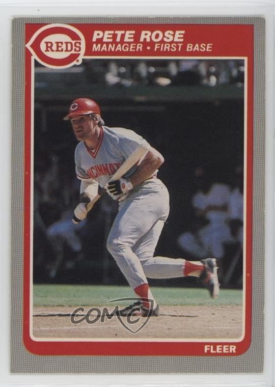 1985 Fleer Pete Rose #550 0nr3