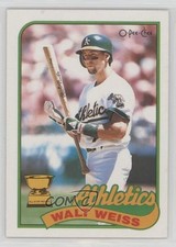 1989 O-Pee-Chee Walt Weiss #316 pb9