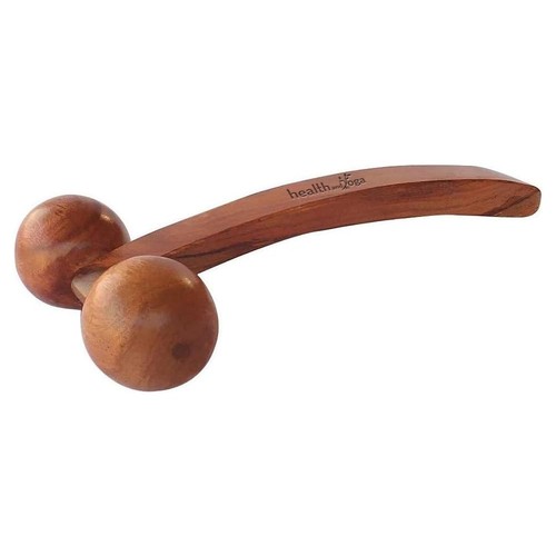 HealthAndYoga™ NatureSooth Wooden Massage Roller – Wood Therapy Massage Tools...