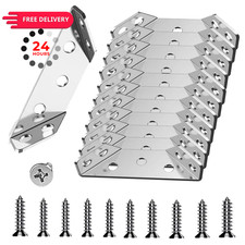 L Brackets for Wood - 12PCS Corner Universal 2 Inch, Stainless Steel