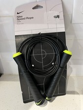 Nike Fundamental Speed Rope Speed Skipping Rope Fitness Jump Rope, Black New