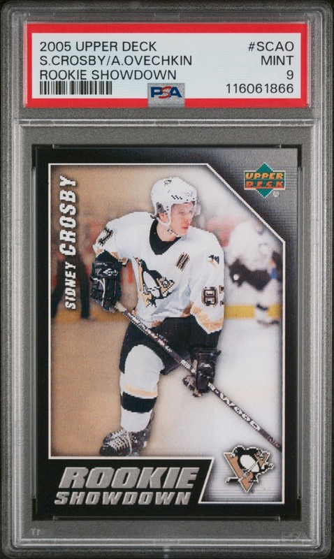 🔥2005 Upper Deck Rookie Showdown - SIDNEY CROSBY + ALEXANDER OVECHKIN [PSA 9]