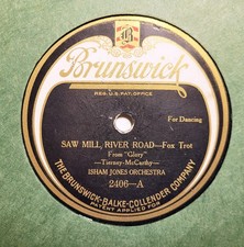 ISHAM JONES ORCH Saw Mill River Road/Farewell Blues BRUNSWICK 2406 E- 78RPM HEAR