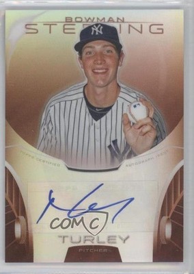 2013 Bowman Sterling Prospect Orange Refractor 43/75 Nik Turley Auto 0a1