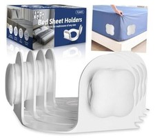 Sheet Holders 4 Pack,Bed Sheet Grippers One-Size-Fits-Most, Bed Sheet Holders