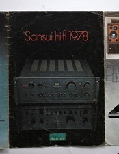 SANSUI 1978 Vintage Hi-Fi Brochure Catalog  AU-717 /GX 5 Rack Printed in Belgium