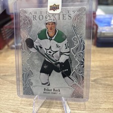 2025-26 ARTIFACTS ROOKIE REDEMPTION 209 DALLAS STARS = OSKAR BACK  /999