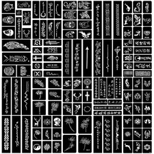 20 Sheets Temporary Tattoo Stencil for Women Girls Kids Boys, Dargon Black