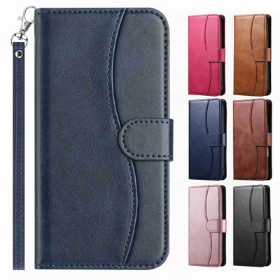 Premium PU Leather Flip Card Holder Stand Case For iPhone 17 Pro Max 16 15 14 13