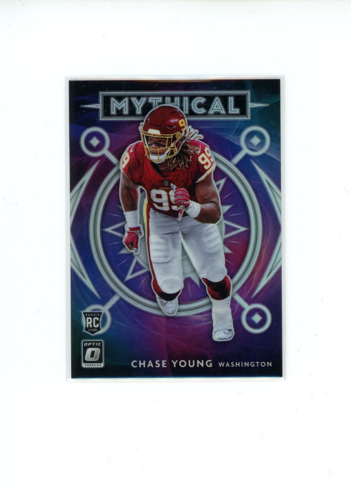 2020 Donruss Optic Chase Young #MY-16 Rookie RC Mythical Prizm Case Hit SSP