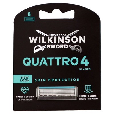 Wilkinson Sword Quattro Titanium Sensitive Rasierklingen 8 Stück Klingen