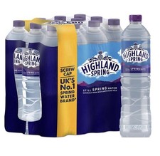 Highland Still Spring Natural Mineral Water - 1.5L - (Pack of 12) Free Shipping