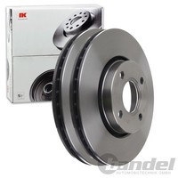 2X Nk Bremsscheiben 278Mm BelÜFtet Vorne Passend FÜR Ac Ace Cobra Ford Cougar