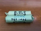 2 rolls Pre 1965 Dimes