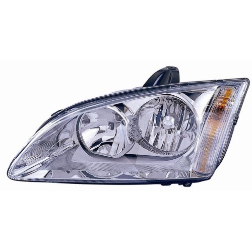 Phare droit Ford Focus 2005 Depo optique avant parabole chromée