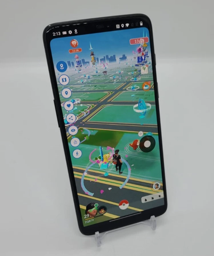 Localização Spoofing OnePlus 6T 128GB 8GB RAM enraizado Pokémon Go Gaming A6013 preto - Imagem 2 de 4