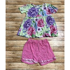 Posh Peanut Georgina Bamboo Shorts Set Size 5T