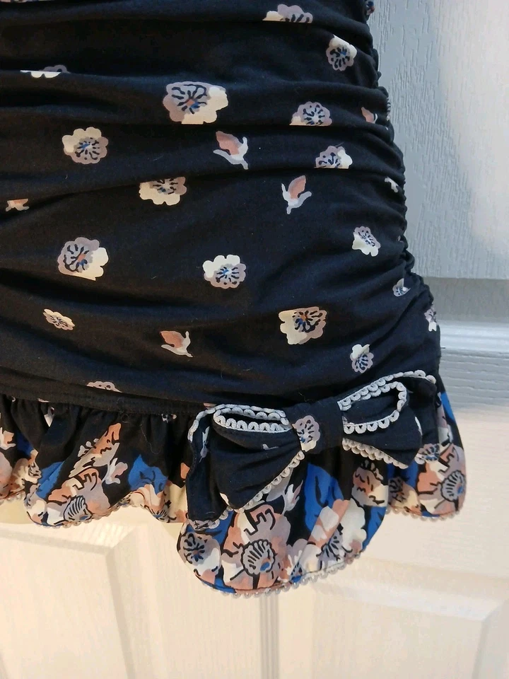 Juicy Couture Beach Royalty Vestido de Baño con Volantes Halter Traje de Baño Talla Pequeña Y2K Foto 3 de 4