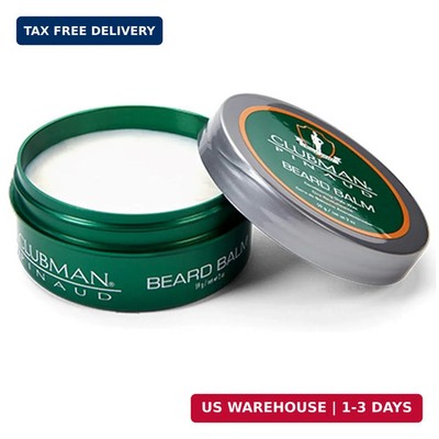 Clubman Pinaud Beard Balm - Nourishing & Conditioning Beard Balm for Men, Strong