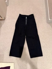 Kapital Kountry Zipper Denim Pants Black Size 3 NWOT Jeans 