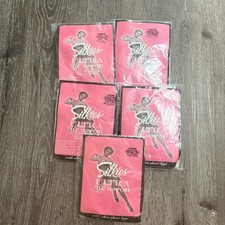 Vintage Silkies Ultra TLC Support Pantyhose Lot of 5 Barely Black Sheer Nylons