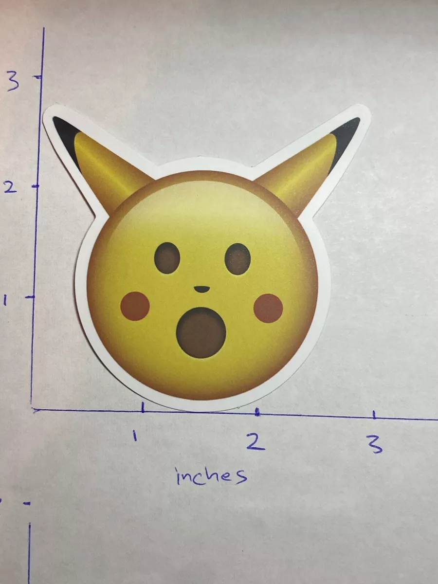 Pokemon Pikachu Emoji HypeBeast Skateboard Sticker Decal