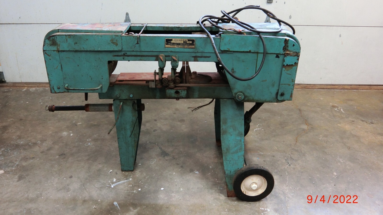 Johnson B10738 Model B Band Saw Made in USA eBay