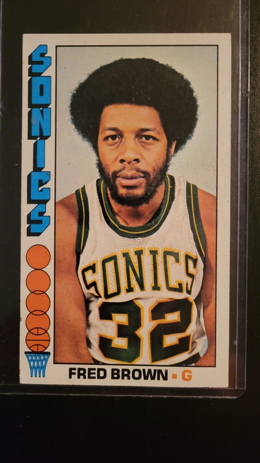 1976-77 Topps NBA #15 Fred Brown Seattle Supersonics TALLBOY EX