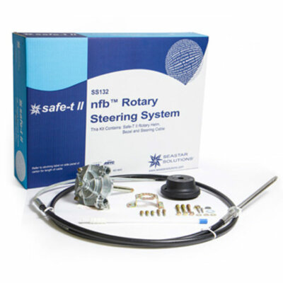 SeaStar SS13214 NFB Safe-T II Rotary 14ft Outboard Steering Kit Teleflex Marine