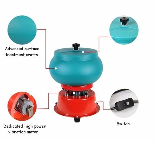 Machine à polir les vibrations mode N10 tonneau de polissage agate jade équipement de traitement