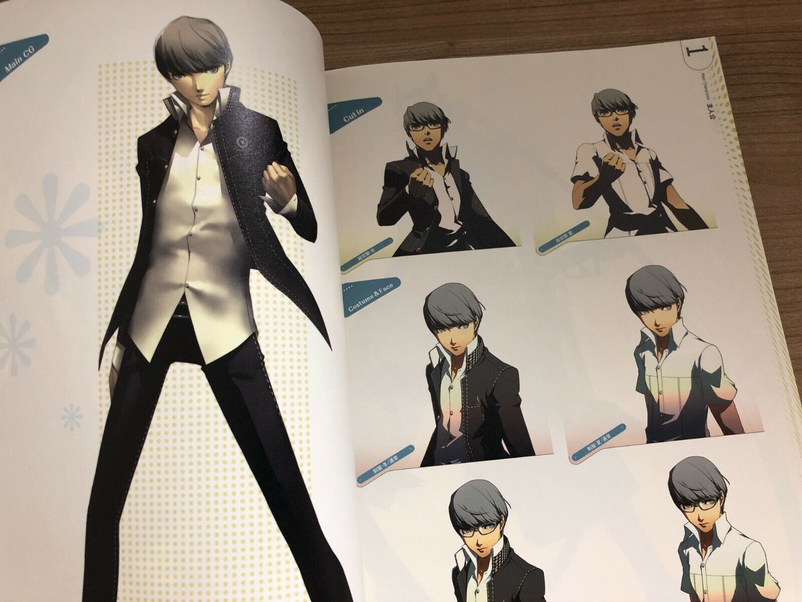 PERSONA 4 P4 Obras Oficiais de Design Settei SHIGENORI SOEJIMA Livro de  Arte EB87*