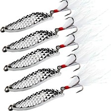 6PCS 5-20g Casting Metal Spoons Fishing Lure For Salmon Bass Trout