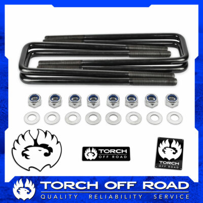 10.5 Square U Bolts Extra Long 2.5 Wide 9/16 Ubolt W Hardware FREE SHIPPING