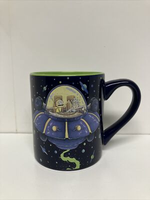 Rick And Morty Official Adult Swim Spaceship Coffee Mug 14 oz