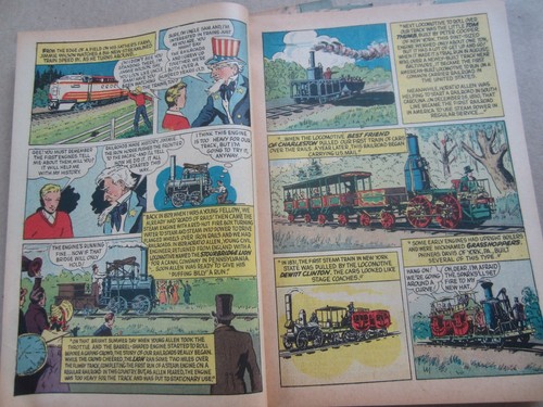 Lot of 10 Old Vintage 1950's RAILS ACROSS AMERICA - Railroad / Train COMIC BOOKS - 第 2/6 張圖片