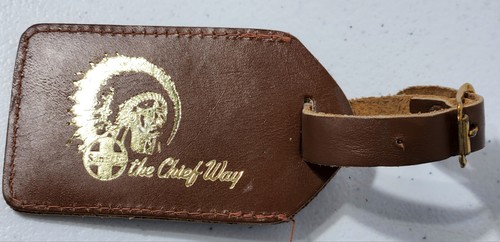 Vintage Santa Fe the Chief Way Luggage Tag