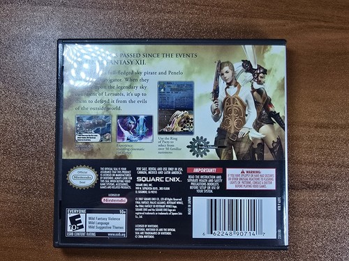 Final Fantasy XII Revenant Wings CIB Nintendo DS, Authentic, Tested, Working - Picture 7 of 8