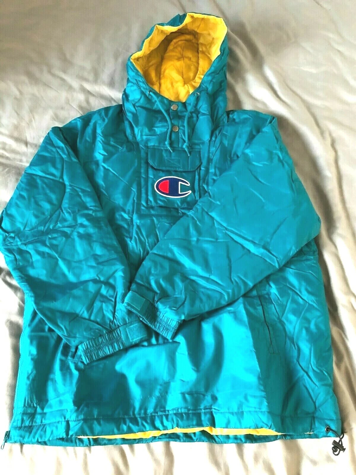Pull à capuche Supreme Champion parka en sarcelle   Petit