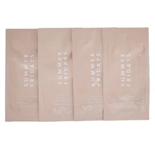 4× Summer Fridays CC Me Oil Free Gel Cream Sample Packets 0.07oz Ea
