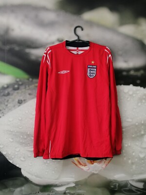 England 2004 - 2006 away football shirt jersey Umbro size L long