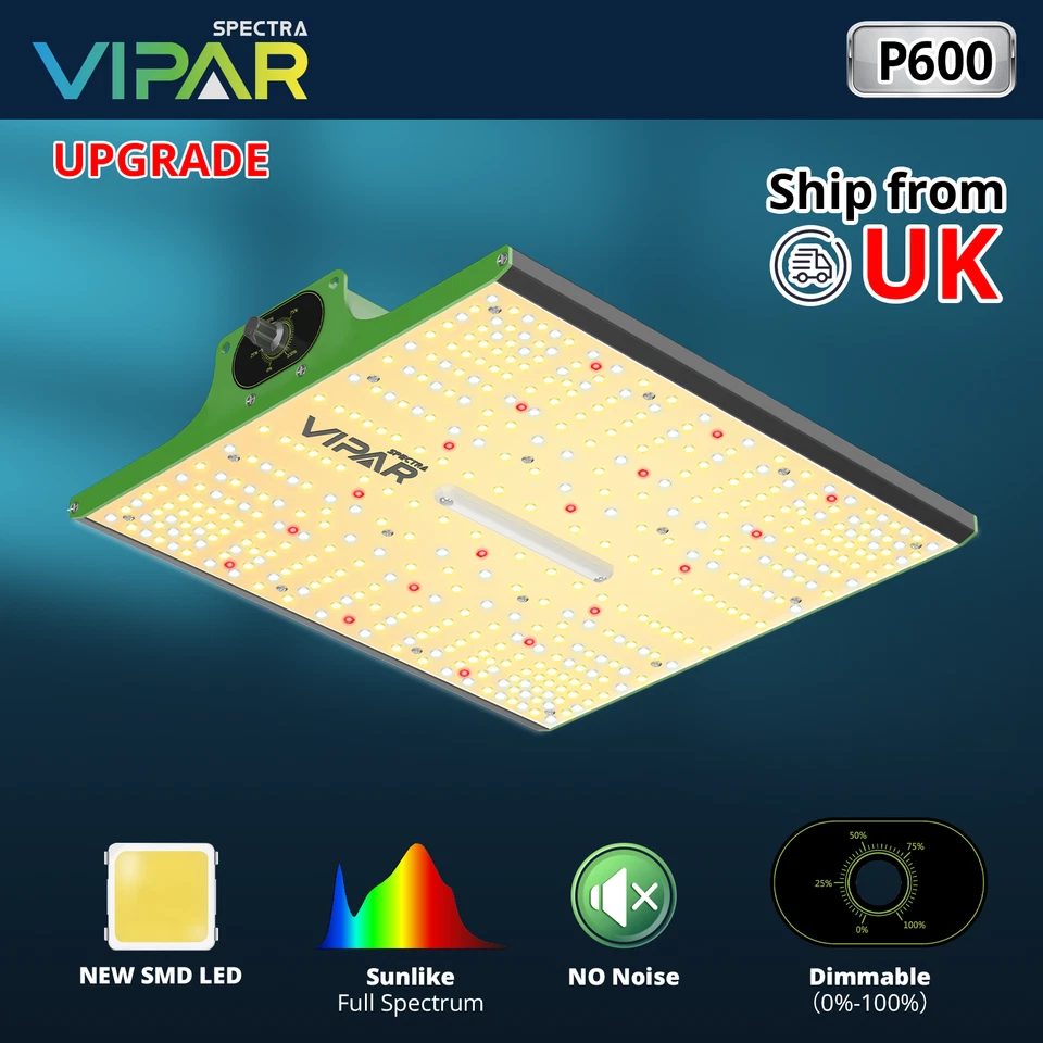 VIPARSPECTRA Upgrade P600 LED Grow Light Full Spectrum Indoor Plants Veg Flower - Image 2 of 4