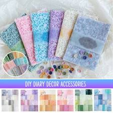 26x DIY Diary Decor Accessories Handmade Scrapbook Paper Craft Textured Paper